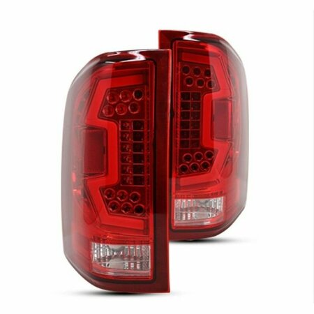 RENEGADE Led Taillight Withled Sequential Turn Signal Chrome / Red CTRNG0666-CR-SQ